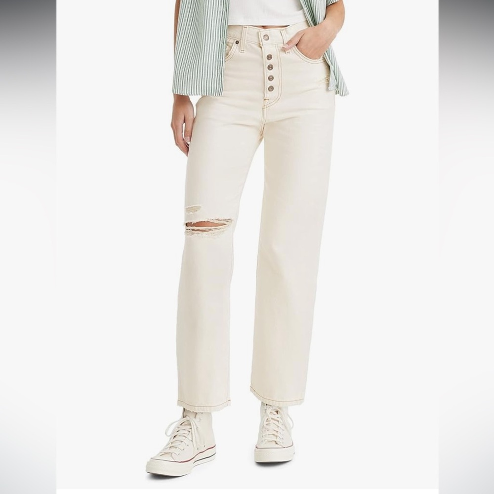 Levi's Women's Snap Ribcage Straight Ankle Jeans